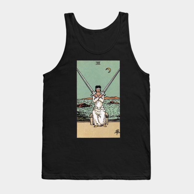 Two of Swords Tarot Tank Top by NovaOven